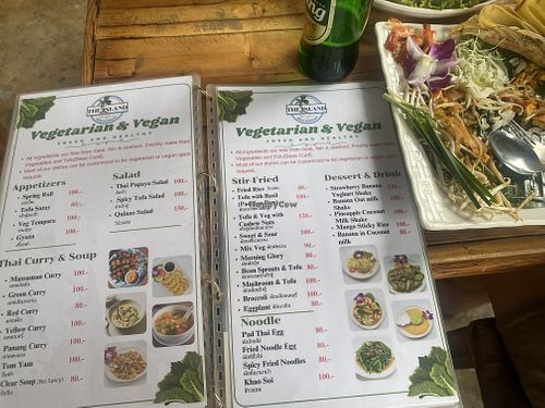 Vegan/veggie Menu   at The Island  in Krung Thep Maha Nakhon