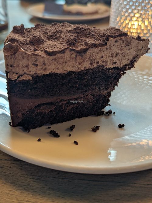 Vegan chocolate cake at Kaiserbad in Sachsen