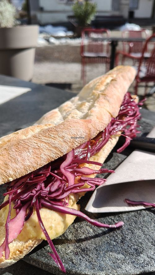 Hummuspanino, sooooo good! at Weinhaus Punkt in Trentino-alto Adige