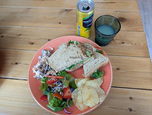 Fantastic hummus sandwich! 😋 at The Bell - Y Gloch in Wales