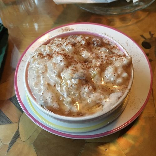 Pouding au riz at Bonnys Vegetarian and Organic Cuisine in Montreal