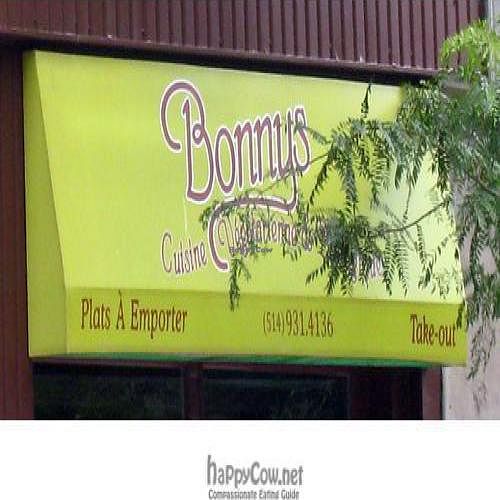  at Bonnys Vegetarian and Organic Cuisine in Montreal