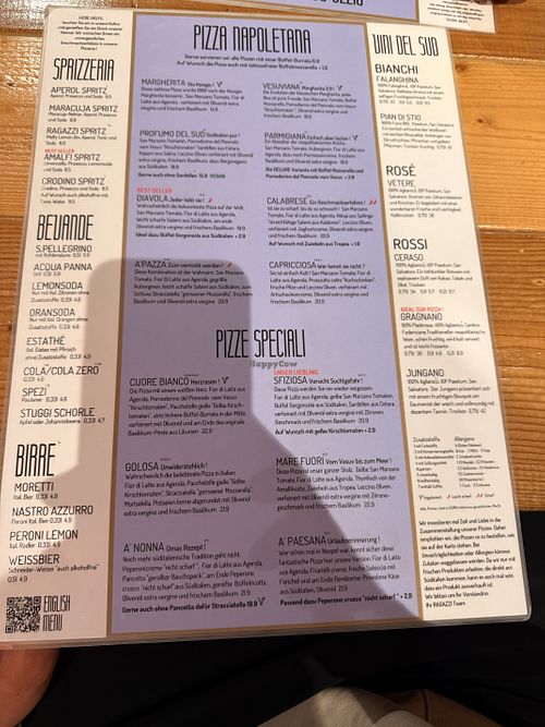 Speisekarte  at RAGAZZI in Baden-württemberg