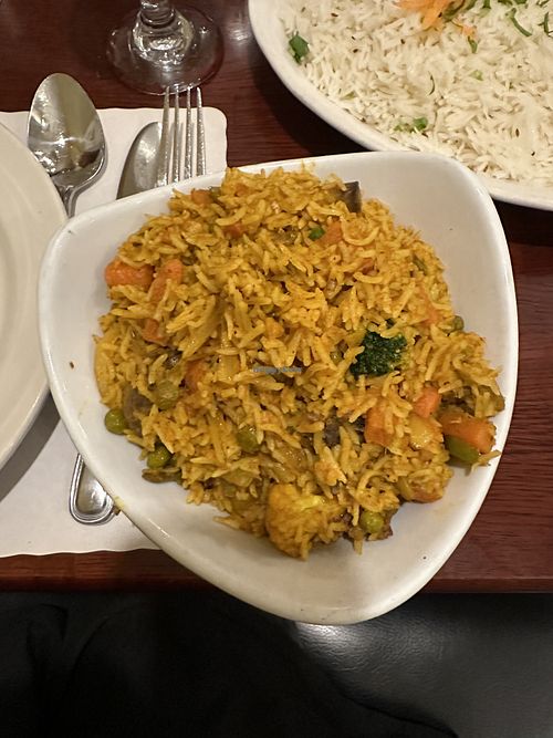  Vegetable briyani   at India Garden Restaurant in Blacksburg