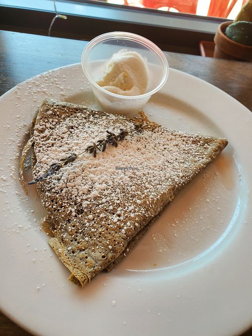 Lemon Lavender Crêpe at Starving Artist Creperie and Cafe in Lee