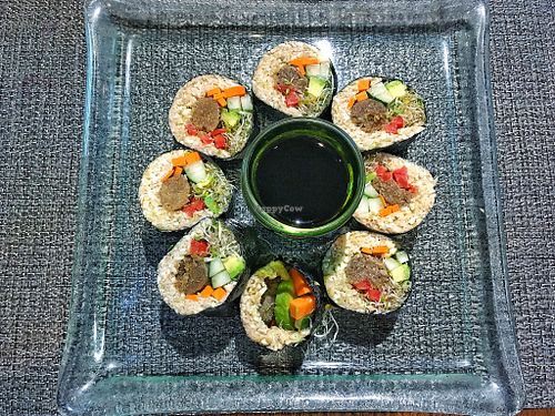 Raw sushi at Divine Earth in Seminyak