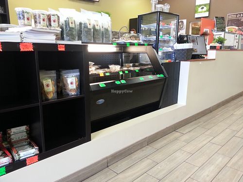 service counter at Yummy Green in Victoria