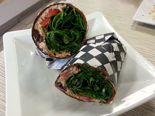 Mediterranean Wrap at Yummy Green in Victoria