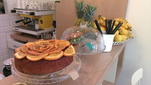 Mysa cake and sandwich  at Mysa in Warsaw