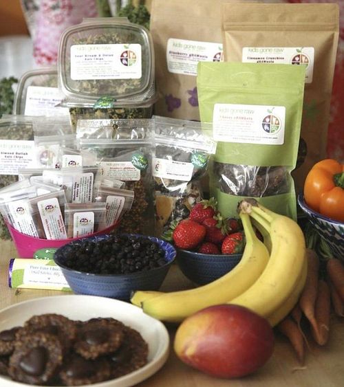 raw vegan snacks at Kids Gone Raw in Portland