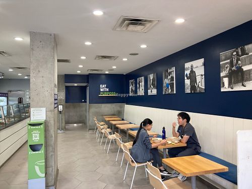 Inside seating at Just Salad - Lenox Hill in New York City