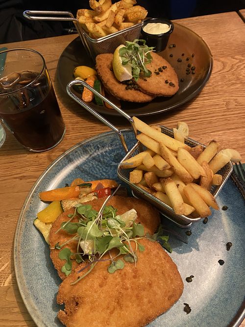 Vegan schnitzel   at The Schnitzel in Uusimaa