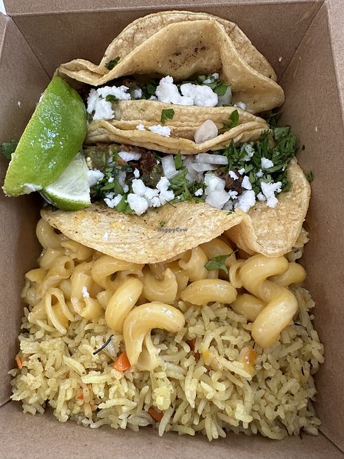 Vegan steak tacos  at The Walking Jerk in Madison