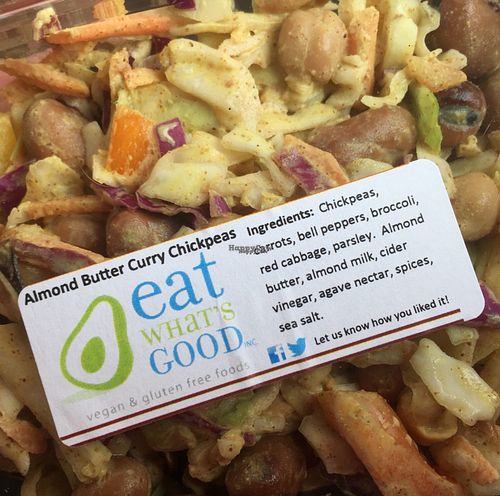 vegan curry chickpea salad at Eat What's Good in Chatham