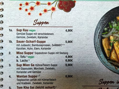 Soups  at Hoi an in Baden-württemberg