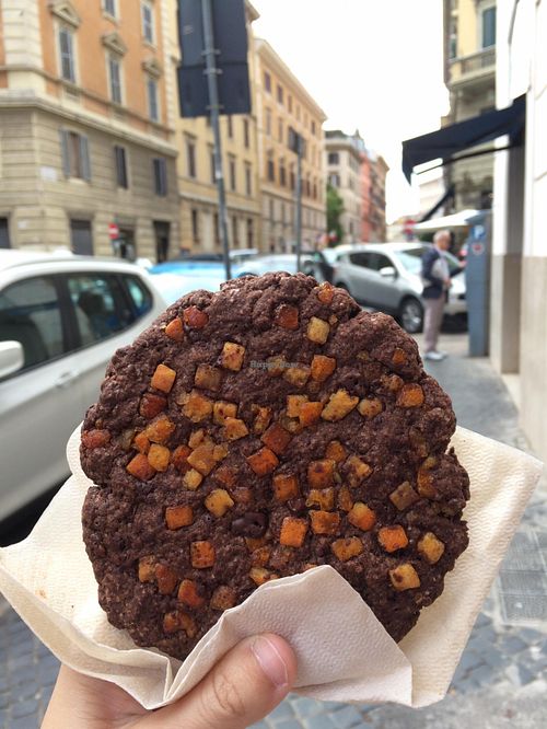 Giant Vegan Cookie at CamBio Vita in Rome