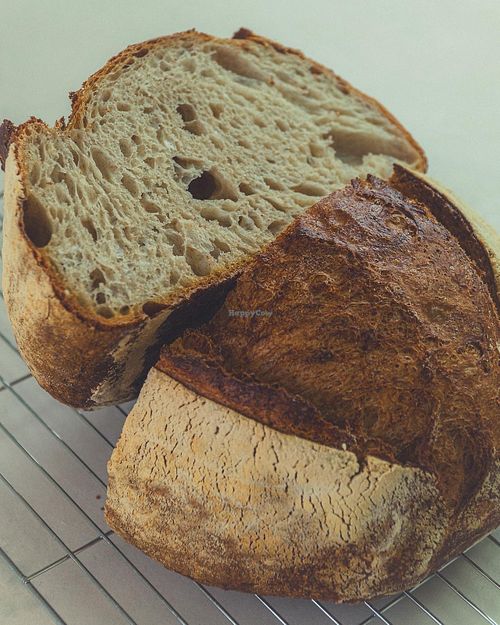 Freshly baked sourdough bread  at House of George W Davies in Broadway