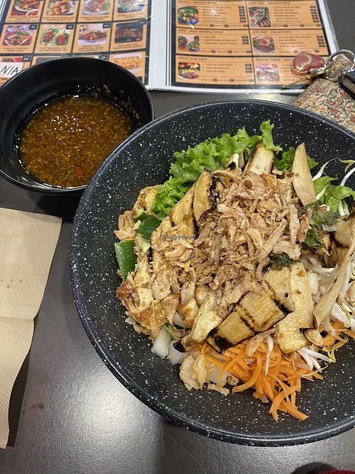 Vegan mushroom noodle saladd  at BanMe in Braddon