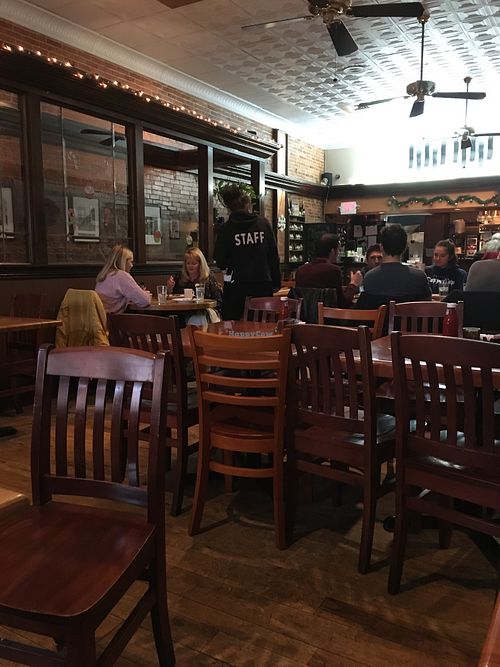 Interior shot at Black River Cafe in Oberlin