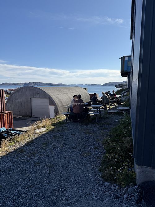 Outdoor seating  at Kaffivik in Nuuk