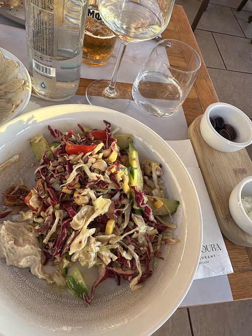Salad  at Koultoura Restaurant in Thira