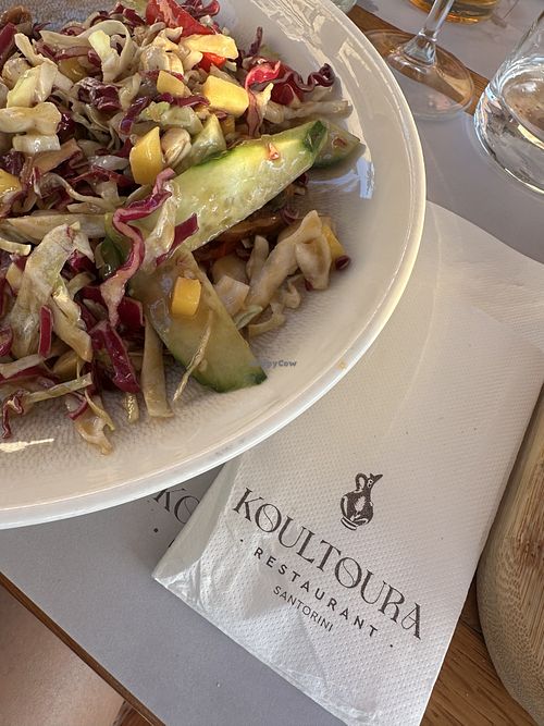 Salad  at Koultoura Restaurant in Thira