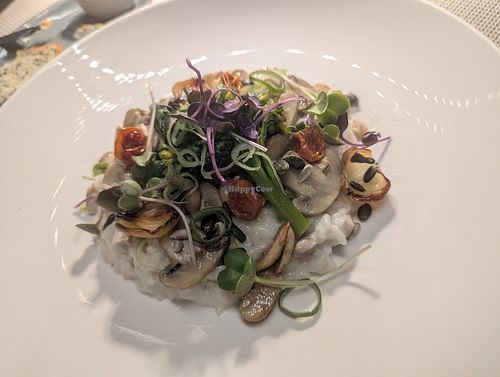 Risotto at Amelia's at The Plettenberg in Western Cape