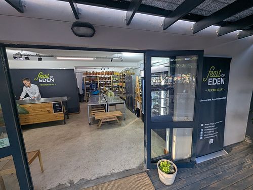 Outside at Feast of Eden Fermentary  in Sedgefield