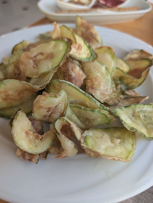 Fried courgettes (ask for them without parmesan) at Bellos Hotel & Apartments in Crete