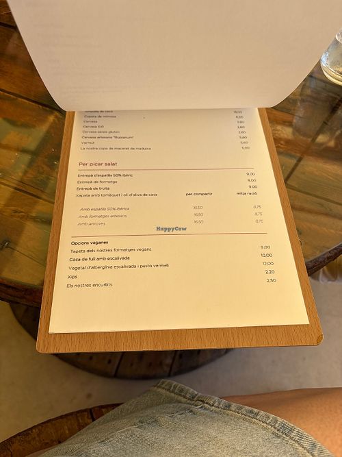 Vegan options available   at 1001 Pastisseria in Ullastret