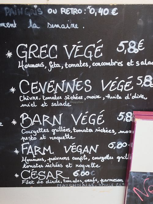 Options sandwich at Au Comptoir de Margaux in Brussel