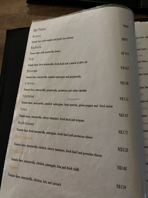 Pizzas   at Gabriele's Italian Pizzeria in Swakopmund