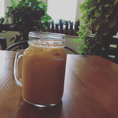 iced Brazil nut milk and cold brew  at P.S. and Co. in Philadelphia