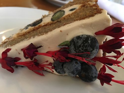 Berries and cream cake at P.S. and Co. in Philadelphia