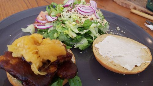 Bikini tempeh burger at P.S. and Co. in Philadelphia