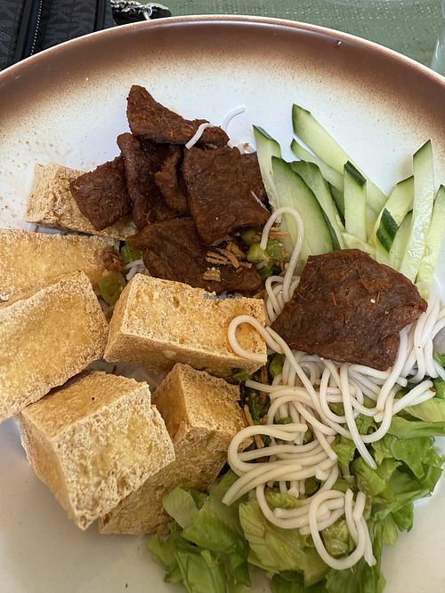 Vegan Korean Barbecue with Tofu and Vermicelli  at Mây Bakery & Café in Raleigh