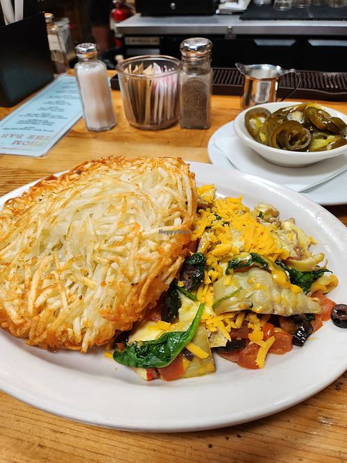 Mediterranean Scramble With Vegan Cheese at Gravy in Portland