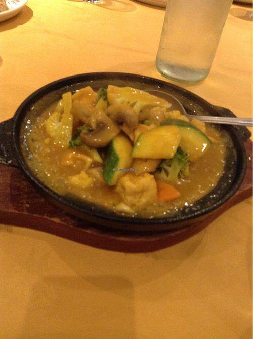 Veg and tofu curry  at Lotus Plant Based Kitchen in Manchester