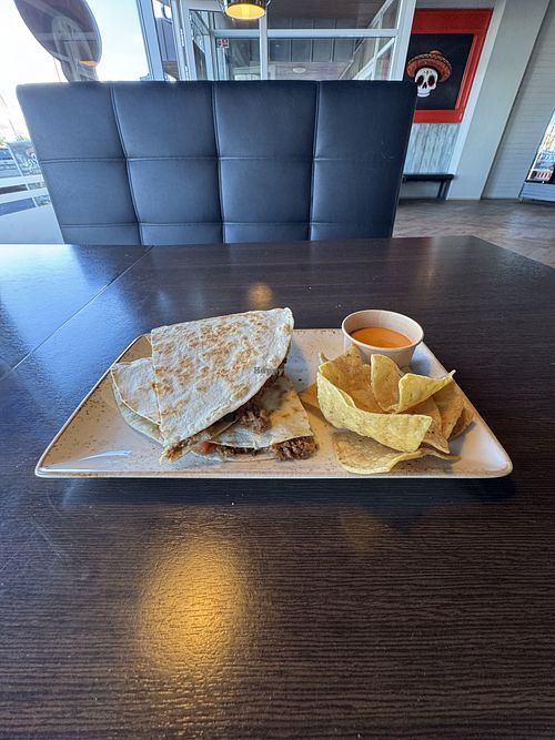 Vegan Chorizo Quesadilla  at El Gringo in Reykjavik