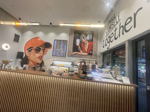 Front counter  at Dolcino Street Coffee in Grad Beograd