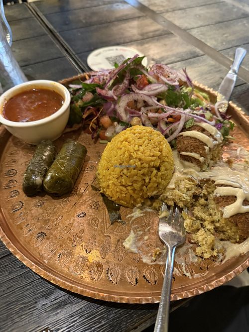 Ooops, eaten 1/2 of it alreadyy  at Anatolia Turkish Cuisine in Forster