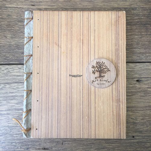 menu at June's Art Cafe in Koh Samui