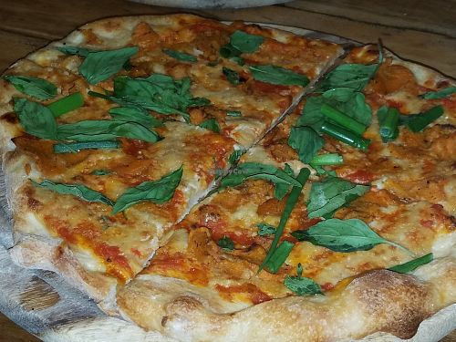 Sweet potato and herbs at Hatool HaYarok - The Green Cat in Tel Aviv