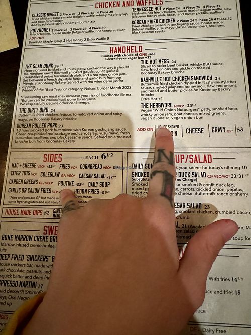 I got the veganized herbivore burger and Cajun fries   at Broken Hill in Nelson