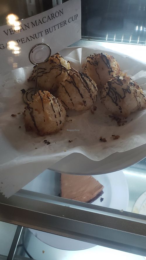 Coconut vegan macaroon at Books and Books in Coral Gables