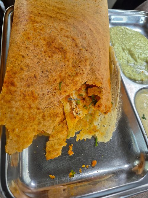 Mysore sada dosa at Babulnath Dosa's in Mumbai