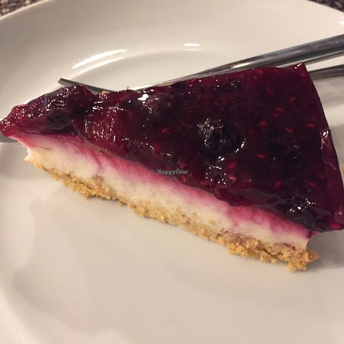 Delicious Vegan Cheesecake. at Cultura Dos Sabores in Porto