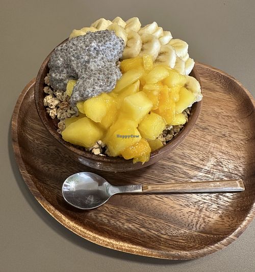 Banana mango chia and granola açai bowl (medium)  at AMAZONIA ACAI NICE in Provence-alpes-côte D'azur