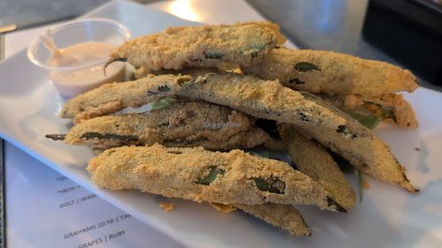 Fried okra at Kool Beanz Cafe in Tallahassee