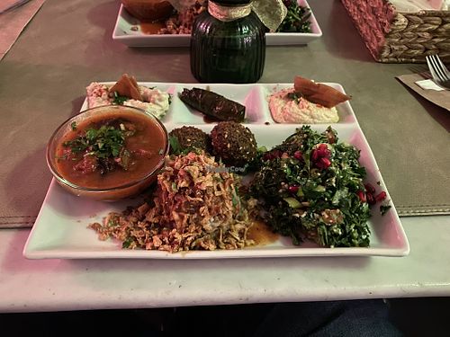 Assiette vegan  at Lazeez in Liege